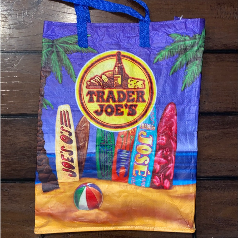 Trader Joe’s Reusable Grocery Tote Bag Surfboard - image 2